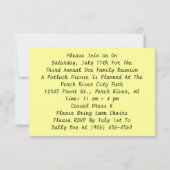 ノスタルジックな故郷都市通りの懇親会の招待状 招待状 (裏面)