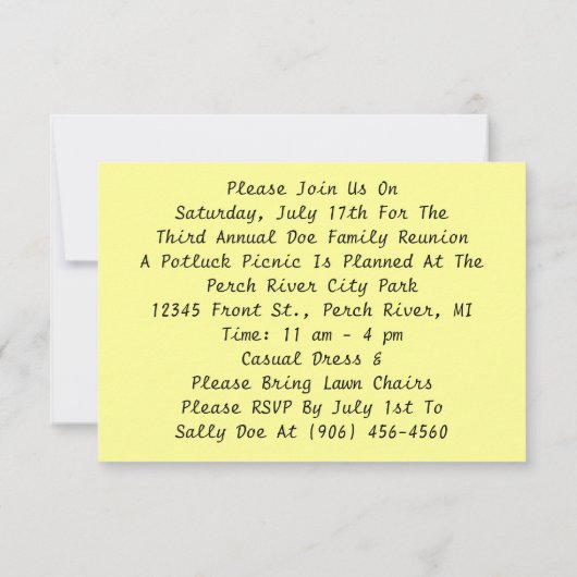 ノスタルジックな故郷都市通りの懇親会の招待状 招待状 (裏面)