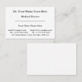 ノスタルジックな気に健康専門家名刺 名刺 (正面/裏面)