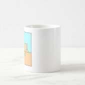 ノスタルジックな漫画ヘビ コーヒーマグカップ (中央)