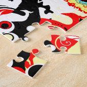 ノスタルジックな誘惑-詩的な孔雀 ジグソーパズル (側面)