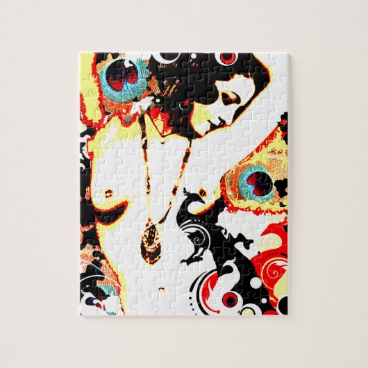 ノスタルジックな誘惑-詩的な孔雀 ジグソーパズル (縦)