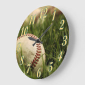 ノスタルジックな野球 ラージ壁時計 (傾斜)