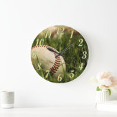 ノスタルジックな野球 ラージ壁時計 (ホーム)