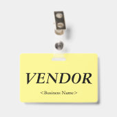 ノスタルジックな「ベンダー」バッジ バッジ (クリップ付き裏面)