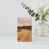 ノスタルジックの開いた道の葬儀の祈りの言葉カード垂直 名刺 (スタンド正面)