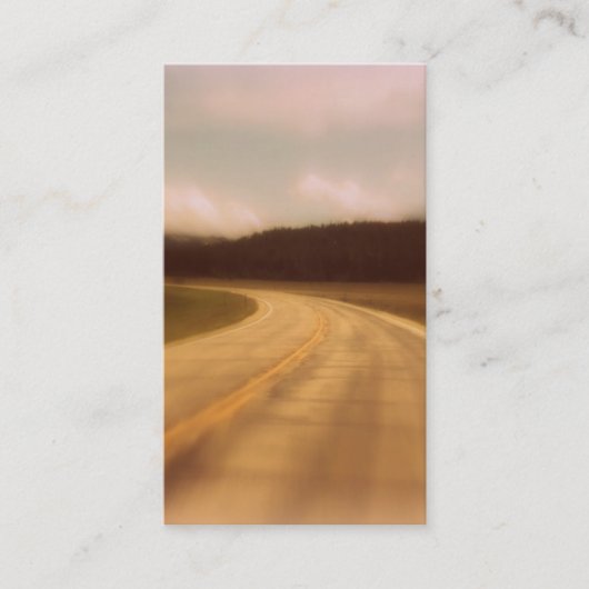ノスタルジックの開いた道の葬儀の祈りの言葉カード垂直 名刺 (正面)