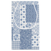 ノスタルジックインディゴフェイクパッチワーク小抱き枕 スモールペーパーバッグ (裏面)