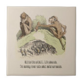 ノスタルジックウィルヘルムブッシュヴィンテージユーモアのある韻 タイル (正面)