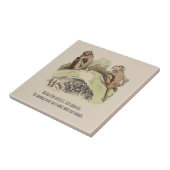 ノスタルジックウィルヘルムブッシュヴィンテージユーモアのある韻 タイル (側面)