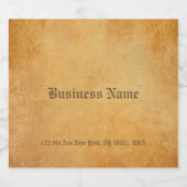 ノスタルジックエレガントオールド紙ルックドリンククリエイティブ ビールラベル (シングルラベル)