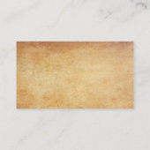 ノスタルジックエレガントオールド紙ルックプロフェッショナルリュックス 名刺 (裏面)