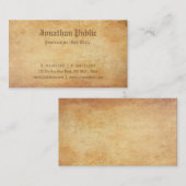 ノスタルジックエレガントオールド紙ルックプロフェッショナルリュックス 名刺 (正面/裏面)