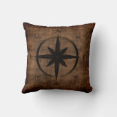 ノスタルジックオールドコンパスバラ クッション (裏面)