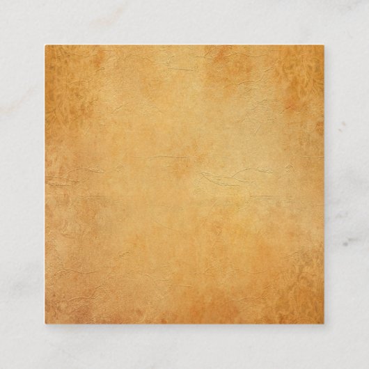 ノスタルジックオールド紙ルックプロフェッショナルクリエイティブ スクエア名刺 (裏面)
