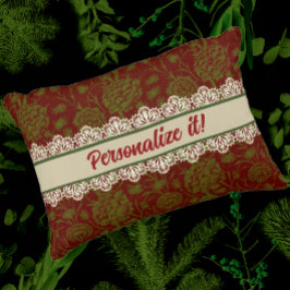 ノスタルジッククラシックウィリアムモリスパターンホリデー アクセントクッション