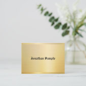 ノスタルジッククラシックスタイルルックオールド文字金ゴールドヴィンテージ 名刺 (スタンド正面)