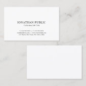 ノスタルジッククラシックルッエレガントクミニマルプレーン 名刺 (正面/裏面)