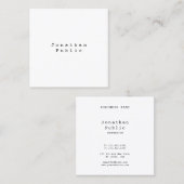 ノスタルジッククラシックレトロヴィンテージルッシンプルクカッコいい スクエア名刺 (正面/裏面)