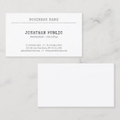 ノスタルジッククラシックヴィンテージルック洗練された平野 名刺 (正面/裏面)