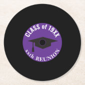 ノスタルジッククラス懇親会コースター ラウンドペーパーコースター (正面)