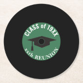 ノスタルジッククラス懇親会コースター ラウンドペーパーコースター (正面)