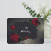 ノスタルジックゴシックラブバースデー招待状 招待状 (スタンド正面)