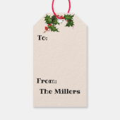 ノスタルジックサンタクロースカスタムリトルエンジェルズギフトTa ギフトタグ (裏面)