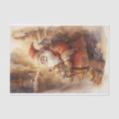 ノスタルジックサンタ4デクページ紙 薄葉紙 (正面)