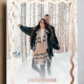 ノスタルジックチャームホリデーフォトバラ金ゴールド 箔シーズンカード