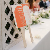 ノスタルジックチャームレトロ結婚式 プログラム ハンドファン