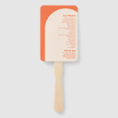 ノスタルジックチャームレトロ結婚式 プログラム ハンドファン (裏面)