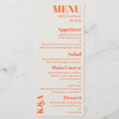 ノスタルジックチャーム結婚レトロ メニュー (正面)