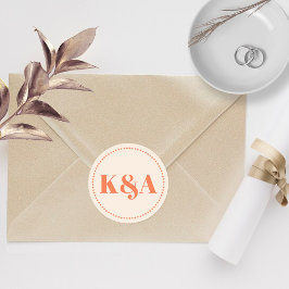 ノスタルジックチャーム結婚レトロ ラウンドシール