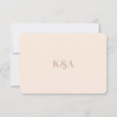 ノスタルジックチャーム結婚レトロ 出欠カード (裏面)