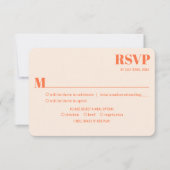 ノスタルジックチャーム結婚レトロ 出欠カード (正面)