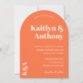 ノスタルジックチャーム結婚レトロ 招待状 (正面)