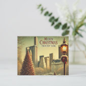 ノスタルジックニューヨーククリスマスデザイン シーズンポストカード (スタンド正面)