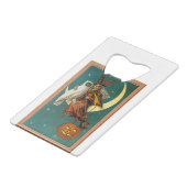 ノスタルジックハッピーハローウィンウィッチ&フクロウ クレジットカード栓抜き (裏面アングル)