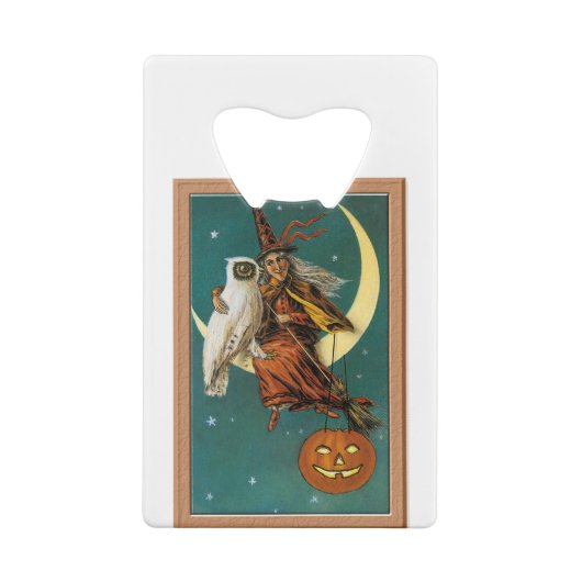 ノスタルジックハッピーハローウィンウィッチ&フクロウ クレジットカード栓抜き (裏面)