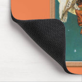 ノスタルジックハッピーハローウィンウィッチ&フクロウ マウスパッド (コーナー)