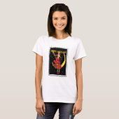 ノスタルジックハロウィン グッドウィッチと彼女の猫 Tシャツ (正面フル)