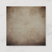 ノスタルジックヒストリカルルックヴィンテージデザインラグジュアリー スクエア名刺 (裏面)