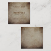 ノスタルジックヒストリカルルックヴィンテージデザインラグジュアリー スクエア名刺 (正面/裏面)