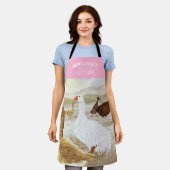 ノスタルジックファームゲーズピパーソナライズされたンク エプロン (着用した状態)