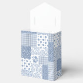 ノスタルジックフェイクインジゴパッチワークのテントの好意ボックス フェイバーボックス (オープン)