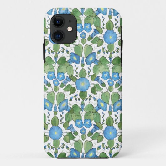 ノスタルジックブルーモーニンググローリーアイホン5/5sケース Case-Mate iPhoneケース (裏面)