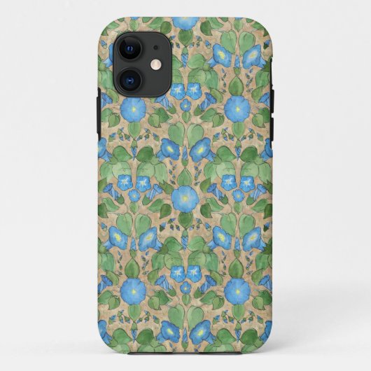 ノスタルジックブルーモーニンググローリーアイホン5/5sケース Case-Mate iPhoneケース (裏面)