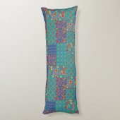 ノスタルジックプリントフェイクパッチワーク抱き枕 ボディピロー (裏面 (縦))