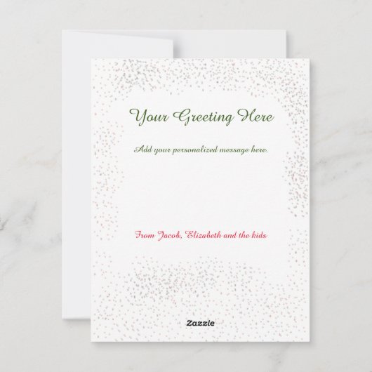 ノスタルジックメリークリスマスツリーズビレッジスクエア シーズンカード (裏面)